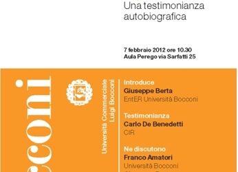 De Benedetti alla Bocconi